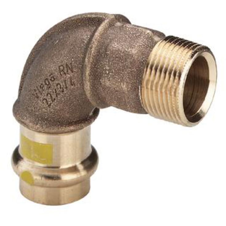 5 stk 18 mm x 1/2" Bøjning muffe/nippel Profipress Gas