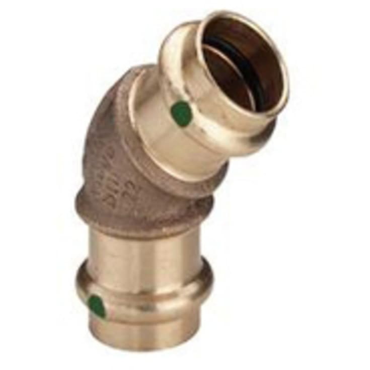 Viega Sanpress vinkel, 45°, brugsvand, muffe/muffe, 54 mm