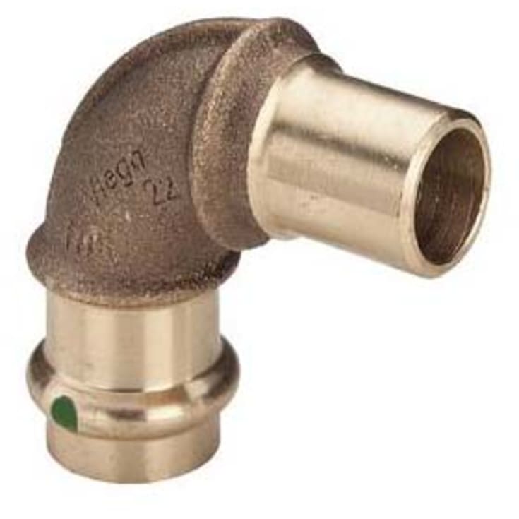 Viega Sanipress vinkel, 90°, brugsvand, muffe/nippel, 18 mm