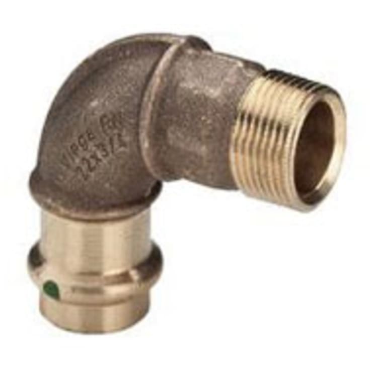 Viega Sanpress bøjning, 90°, brugsvand, varme, muffe/nippel, 22 mm