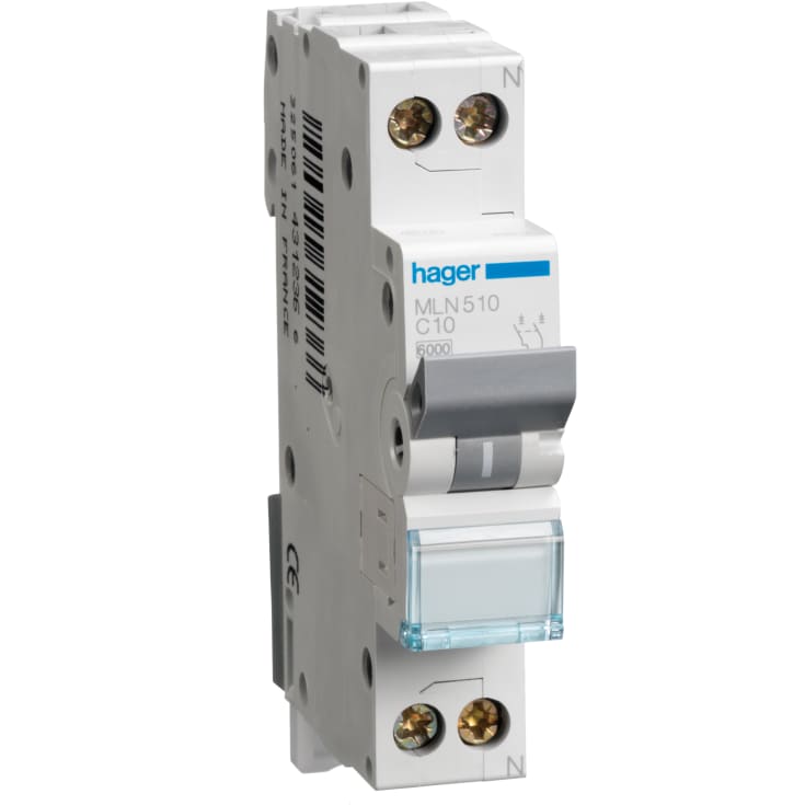 Automatsikring 1P+N C 13A 6kA 1M MLN513