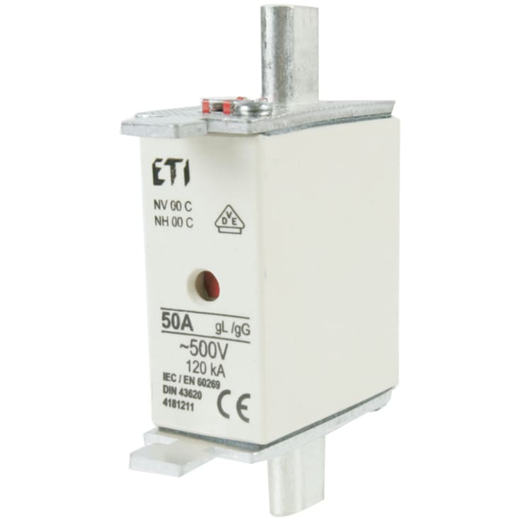 Sikring NH 000 63A 500V gL/gG