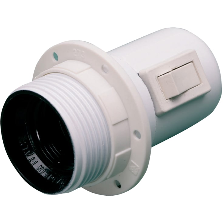 Fatning med avbryter, hvit