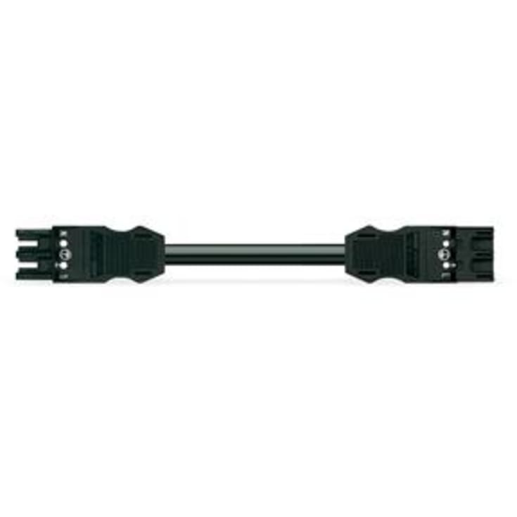 Mellankabel 1m 3G1.5 hona-hane svart