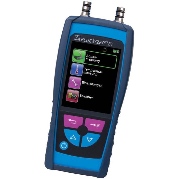 Røykgassanalysator Bluelyzer-ST, 02, CO, BT