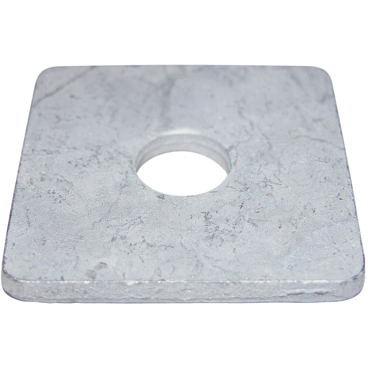 Firkantskive M10, 50 x 50 x 11 x 5 mm, FZV, 2 stk.