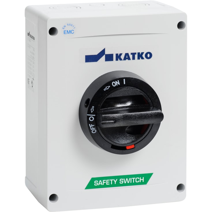 Sikkerhetsbryter 63A 3P EMC 2xM32 KUM363U/EMC