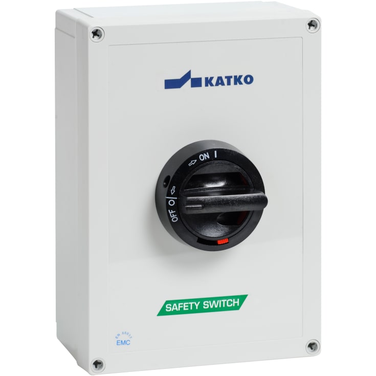 Sikkerhedsafbryder 125A 3P EMC 2xM40 Grå