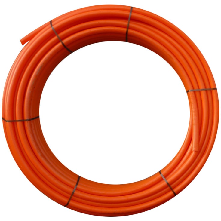 100 meter Uponor 50 mm SDR17 PE-kabelrør, glat/glat, 100 m, orange