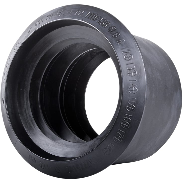 Lauridsen 315/341 x 80 mm manchet SBR til beton, glat spids