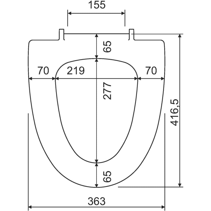 MKW Cera/Sign toiletsæde, hvid
