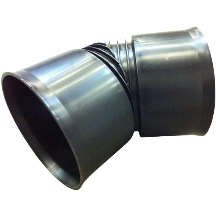 Hegler 353/300 mm 45 gr. bøjning, uden gummiringe