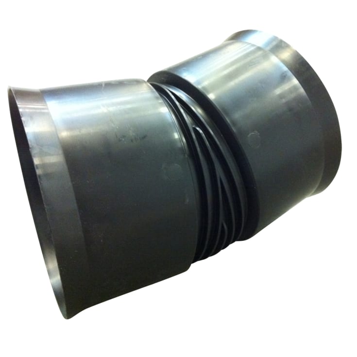 Aquadrain/Aquatub 464/395 mm 15 graders böj, med gummiringar