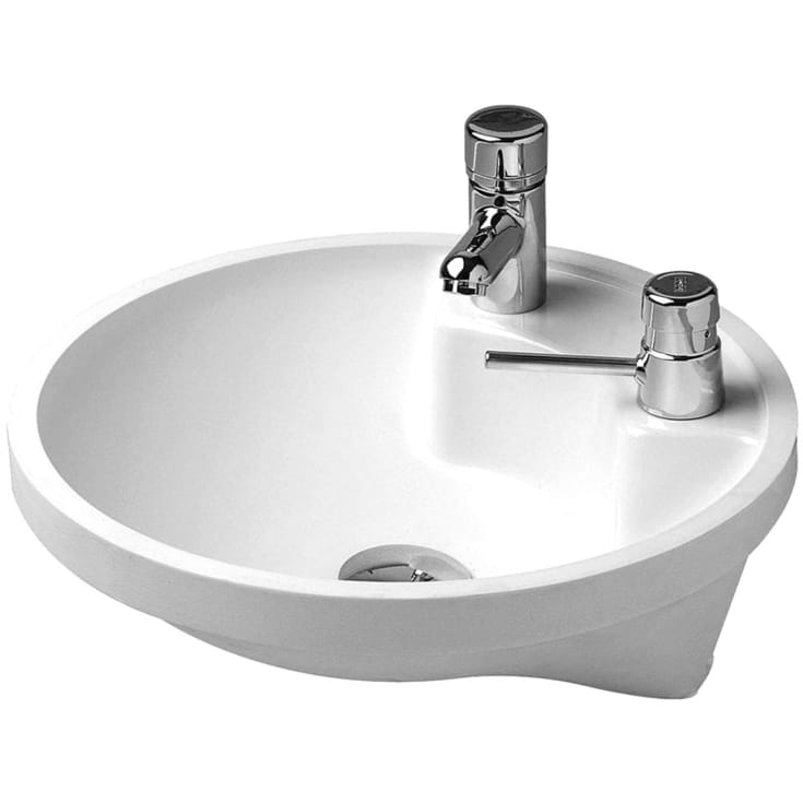 Architec vask til underlimning 40 cm uden overløb med hanehul