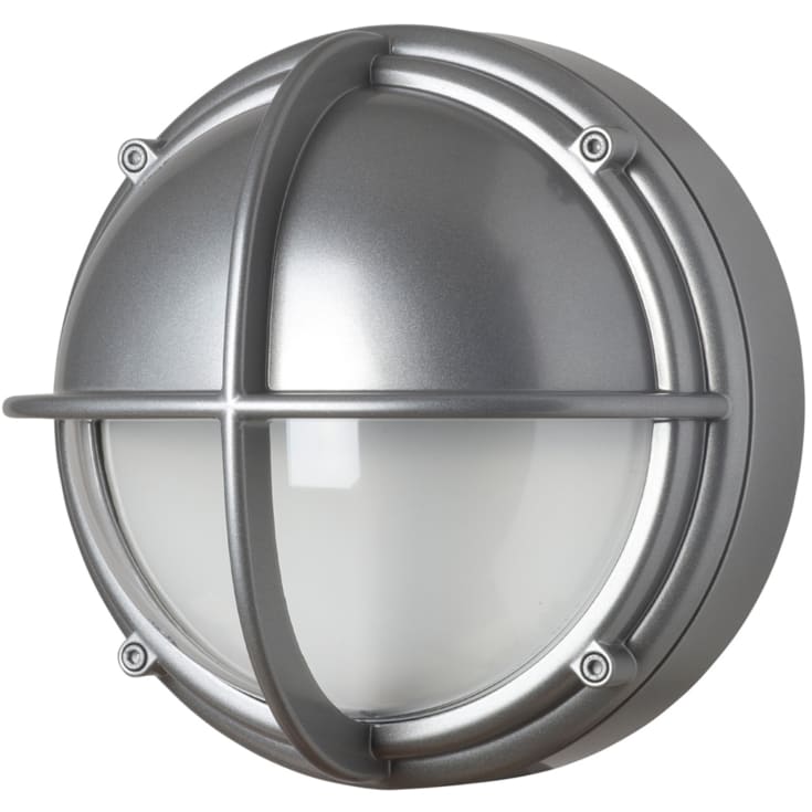 Louis Poulsen skotlampe, 3000K, halvskærmet, klar aluminium