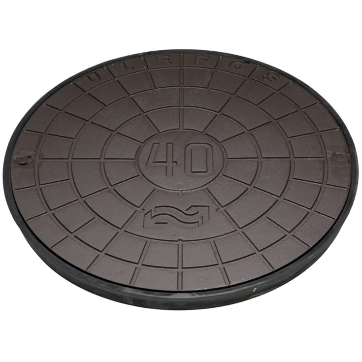 Ulefos 800 mm fjernvarmedæksel, 40 t, SG UN80AFV