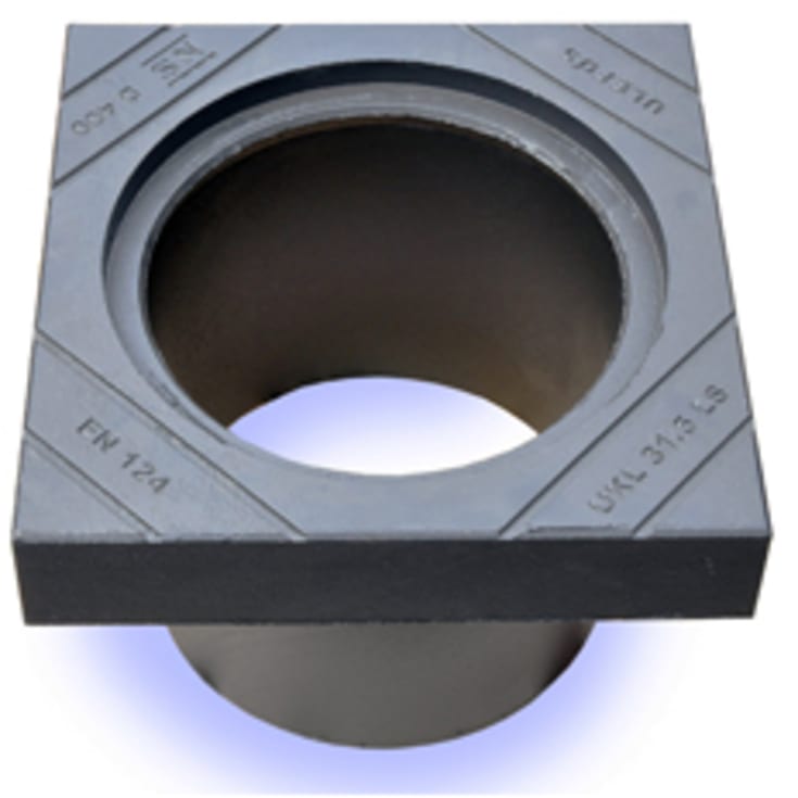 Ulefos 315 x 300 mm karm med pakning, firkantet, SG UKL/31,5 LS