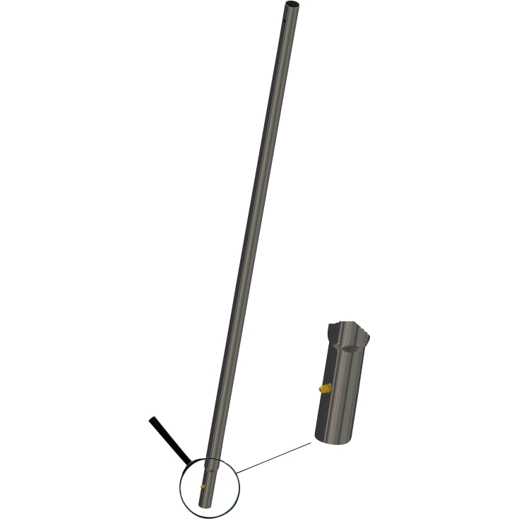 NI 1 m forlengelse for fast monteringsstang