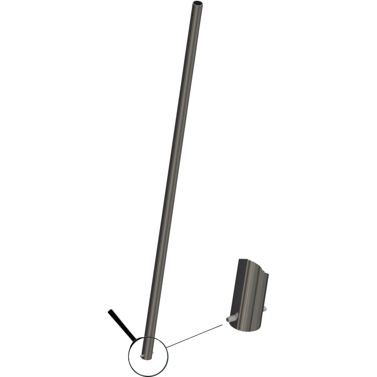 NI 1 m monteringsstang, fast