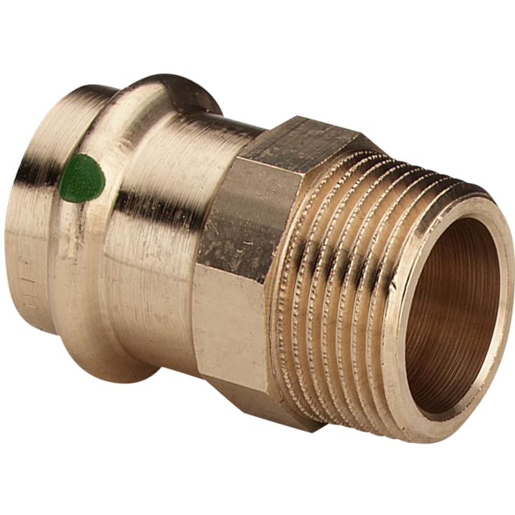 Viega Sanpress overgang, brugsvand, varme, muffe/nippel, 18 mm x 3/4"