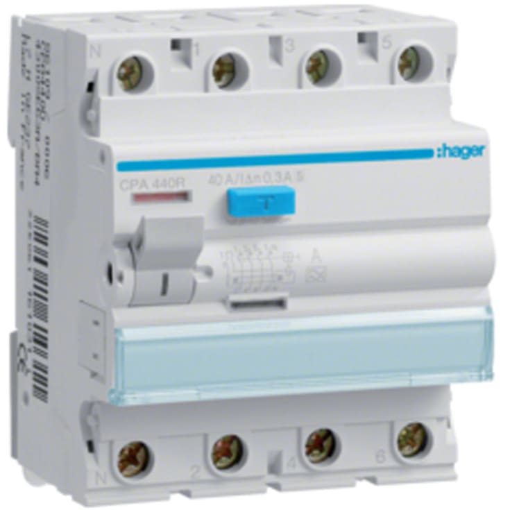 Jordfeilbryter PFI 4P 63A 300mA SELEKTIV CPA463D
