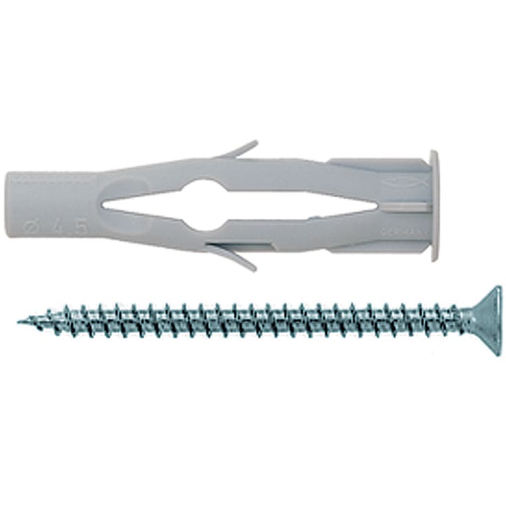 Dyvel FU m/skrue 6,0 x 35 mm, PA/FZB, 25 stk.