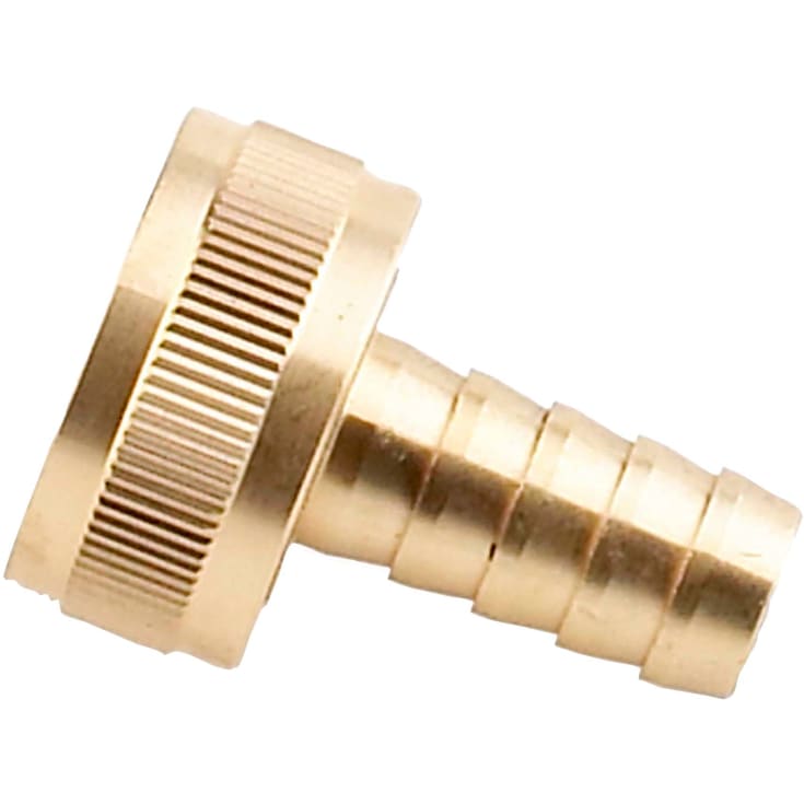 Slangeforskruning 1/2" - 1/2", messing