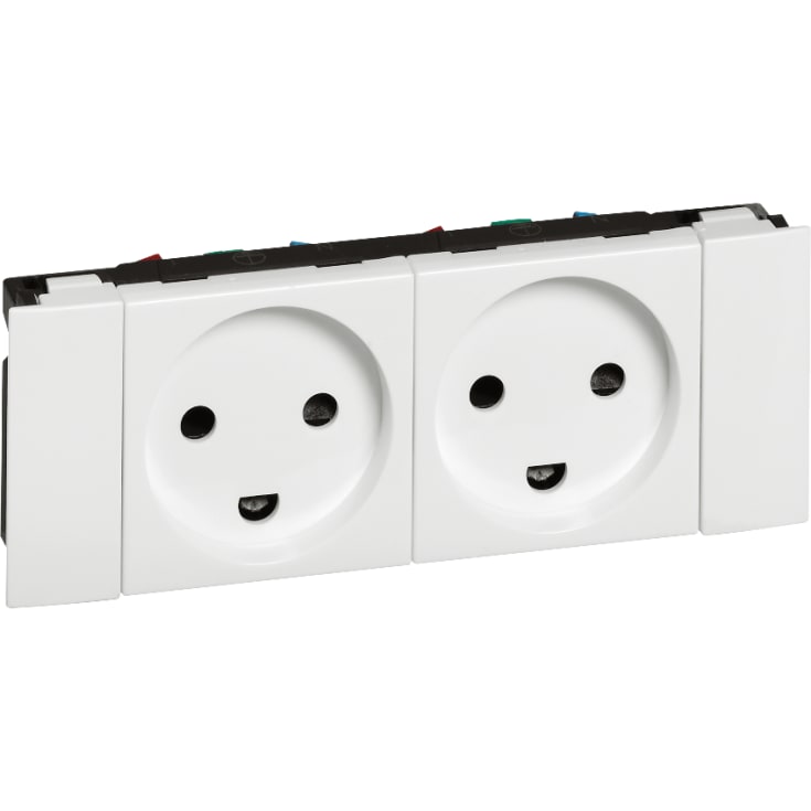 Mosaikkuttak Dansk Standard 2P+J Dobbel Hvit