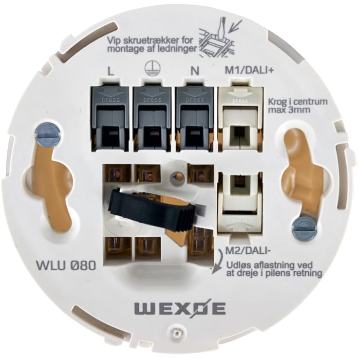 Lampeuttak WLU Ø80 PH perlehvit