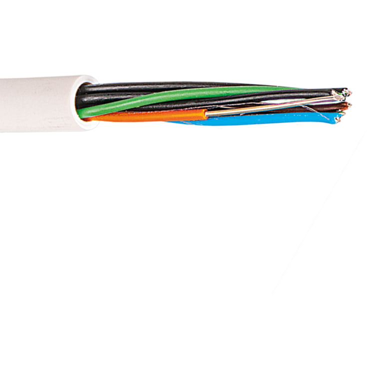 500 meter Signalkabel PT-HF 2X2X0,6 Hvid Halogenfri T500