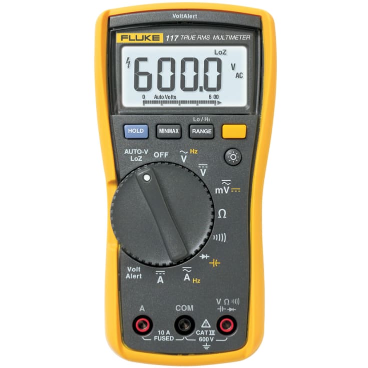 Multimeter 117 med berøringsfri spændingsdetektion