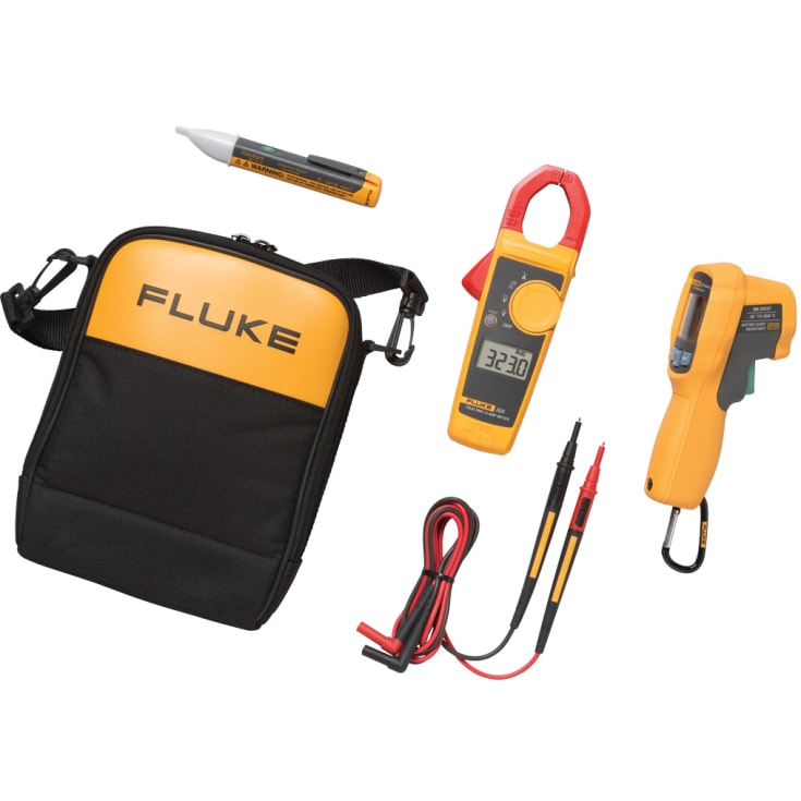 IR-Termometer 62 Max+, Clamp Meter 323 Och Tester 1AC