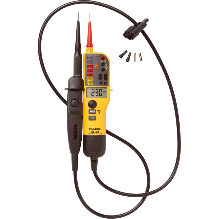Spennings-/kontinuitetstester T-150 med LCD-display