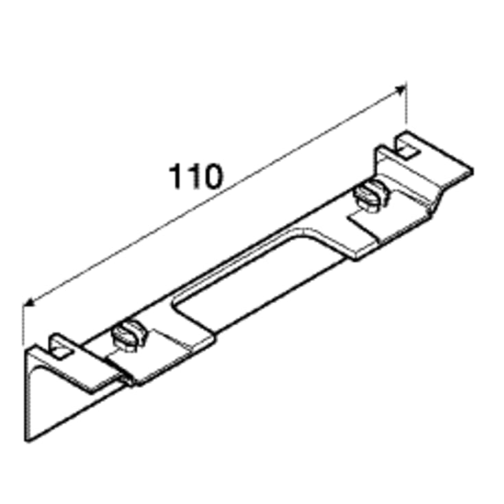 Afdækning Under Udtag 55 mm Høj SL 20055A Sort Ral9011