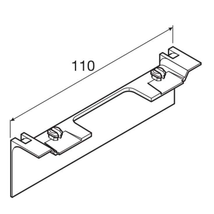Afdækning Under Udtag 80 mm Høj SL 20080A Sort Ral9011