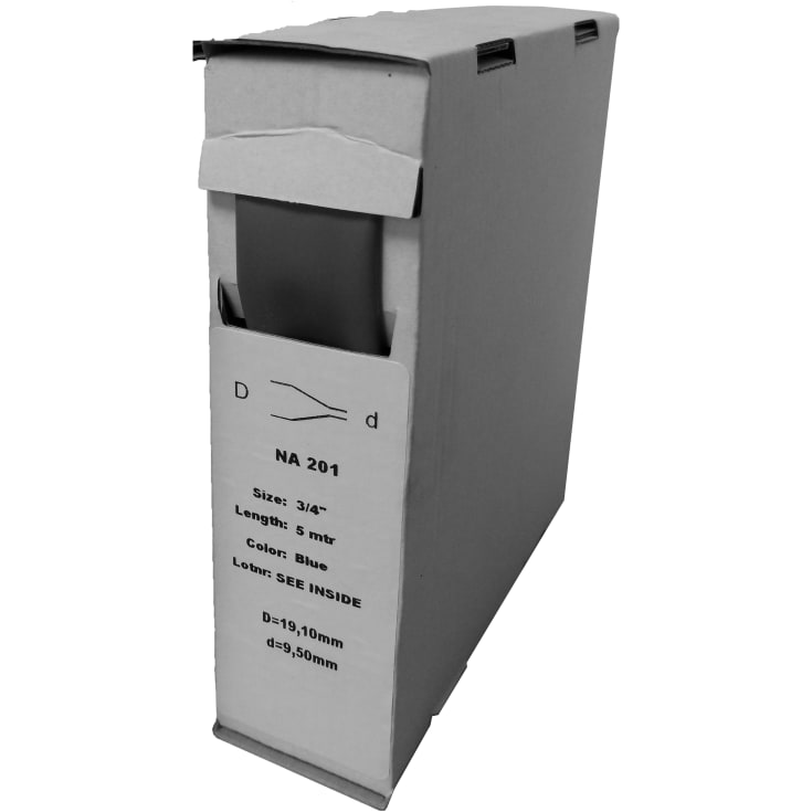 Krympeflex 3:1 sort 19-6 mm med lim, boks med 2M