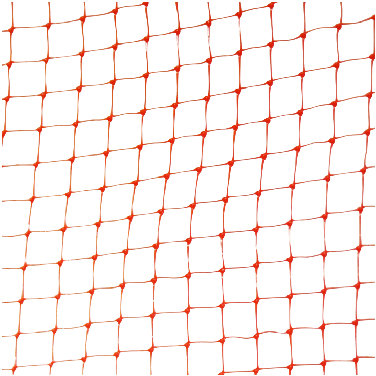 Byggros Plurima 4 x 500 m miljønet, 5 x 6 mm, orange