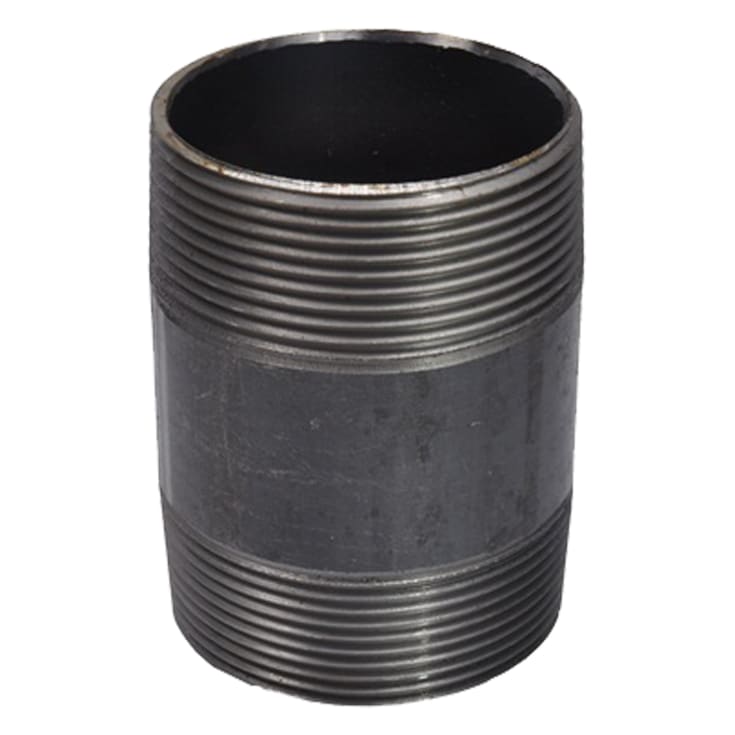 3/4" x 300 mm Sort nippelrør