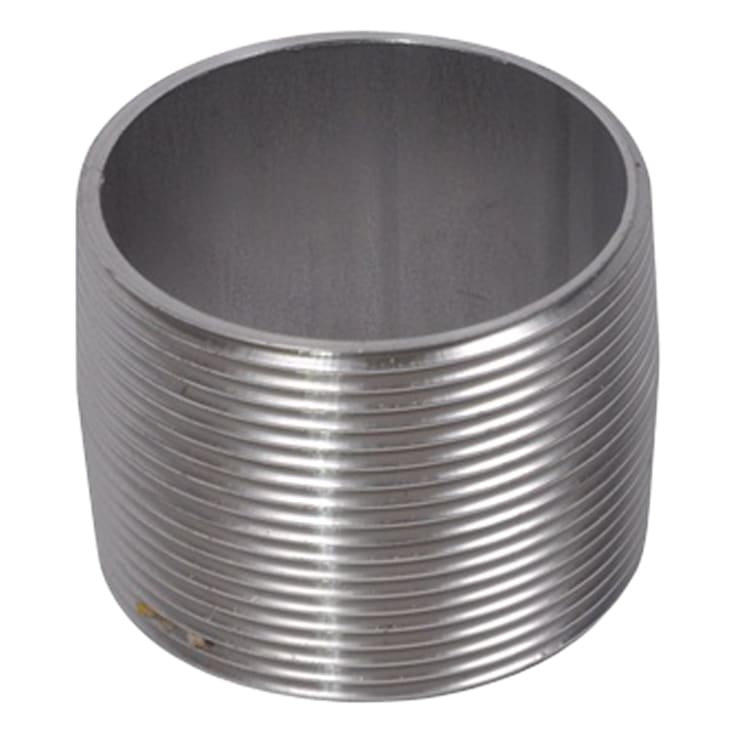 2" x 40 mm Nippelrør sammenskåret AISI 316