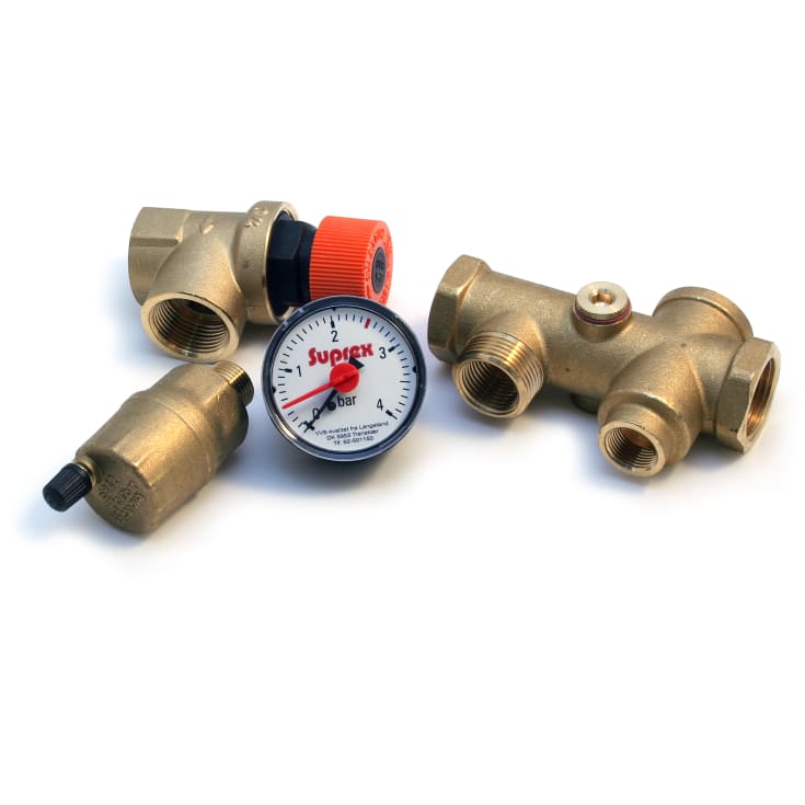 Sikkerhedsagregat 3/4" 2,5 bar 100 kw