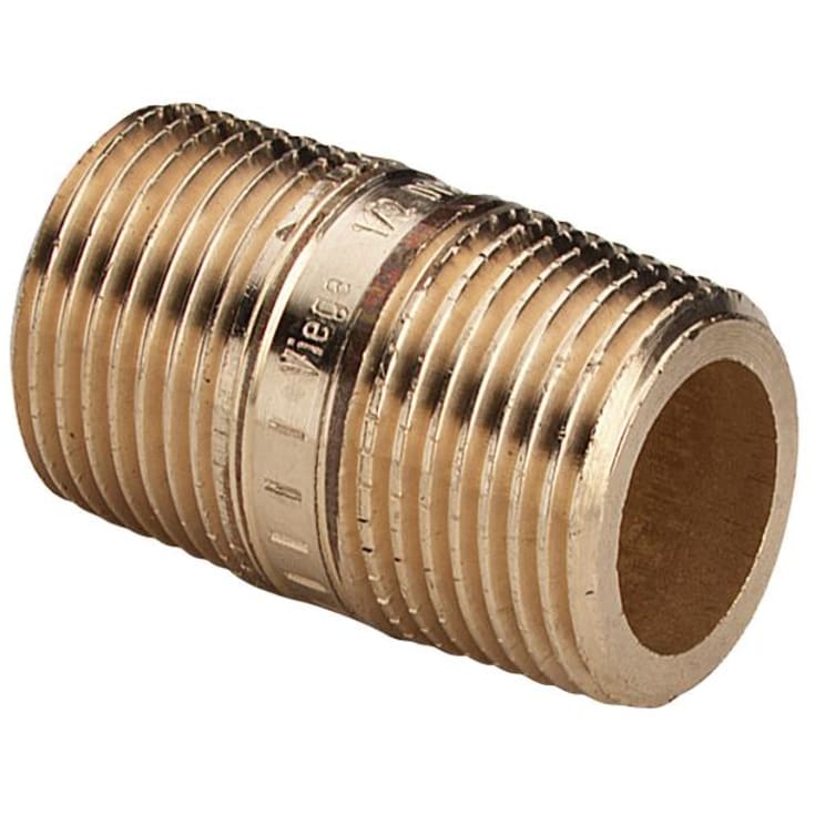 Rødgods nippelrør, 110 mm x 3/4"