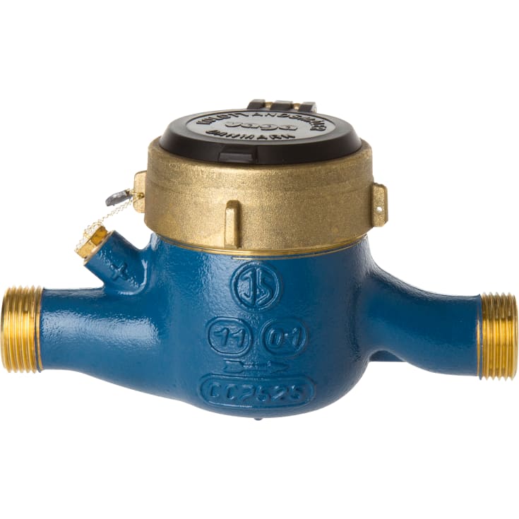 Werner Schütz kallvattenmätare Qn1.5 190mm x 3/4", glycerinfylld