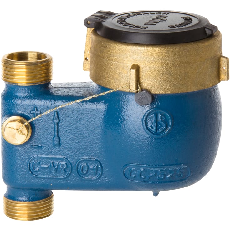 Koldtvandsmåler QN 2,5 - 105 mm lodret