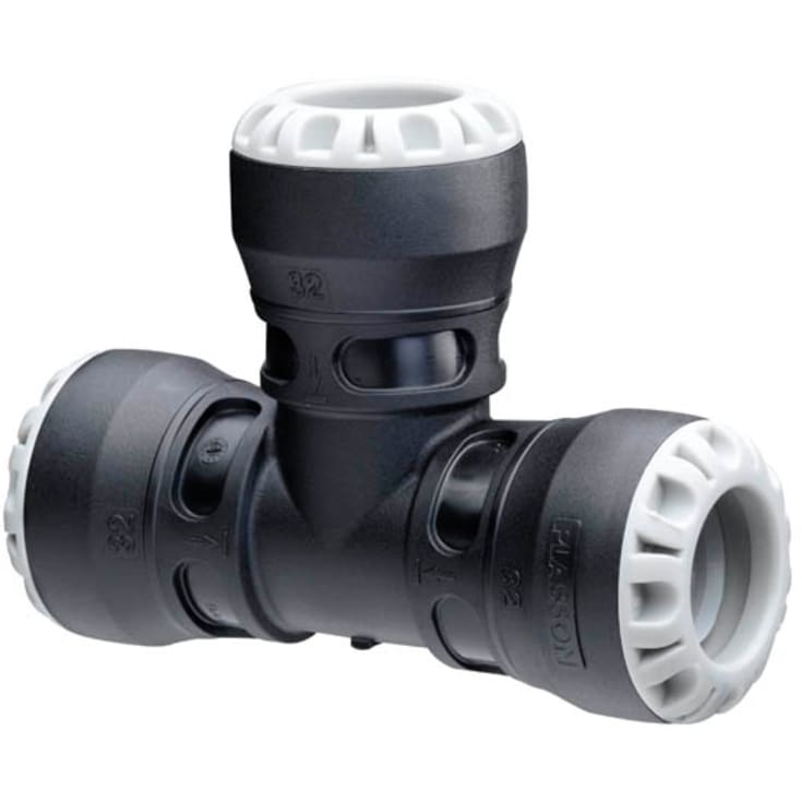 Plasson 40 mm tee, PP, PN16