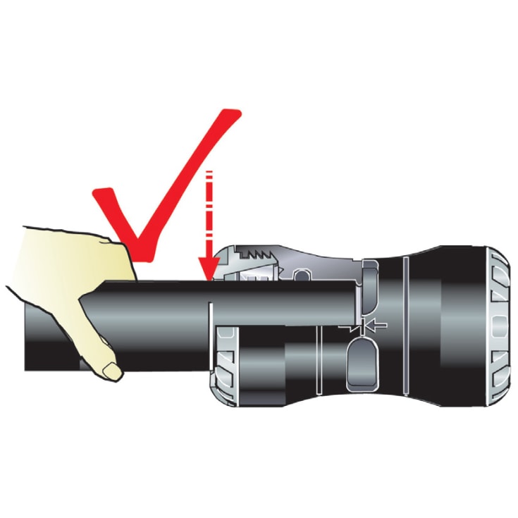 Plasson 40 mm x 1.1/4" overgang med nippel, PP, P16