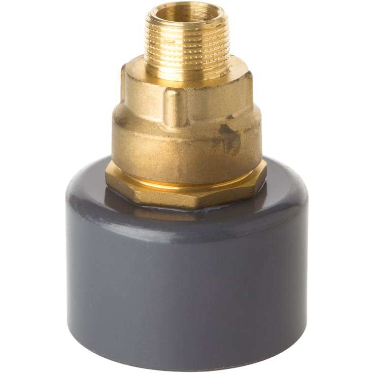 110/63MMX2" VEGGKOBLING MED NIPPEL PVC/MESSING