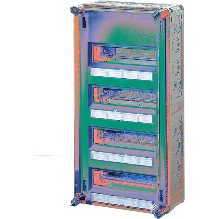 Din-Rail Box Mi1448 48 Modul (4x12 Modul) M/PE+N IP65
