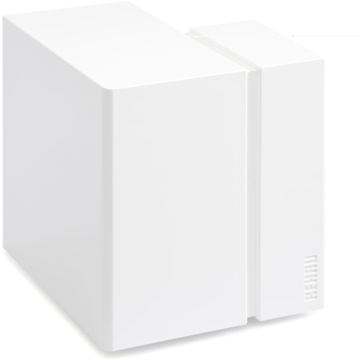 Rehau Signa udvendigt hjørne, Base 70/130 mm, perlehvid