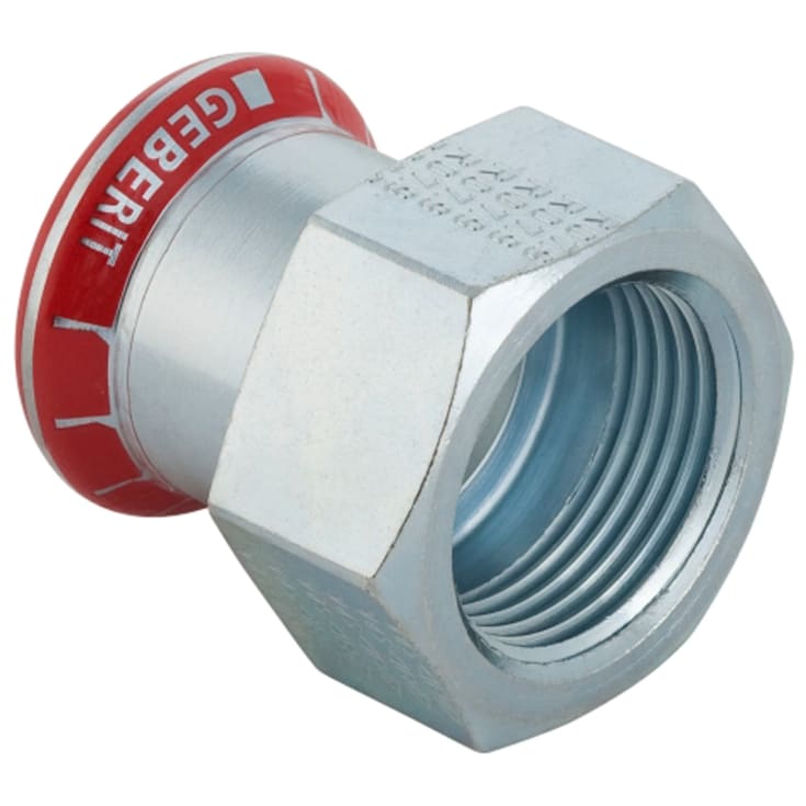 Geberit Mapress forzinket overgangsmuffe t/varmeanlæg 28 mm x 3/4"