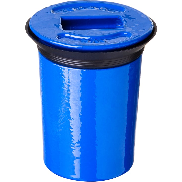 AVK prop, 80 mm, blå, tekst "VAND - AVK" til gadedæksel